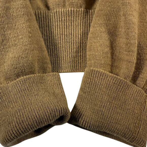 Vintage 80s Lord Jeff Men’s Medium Brown V-Neck Sweater Orlon Wool USA - Picture 4 of 7